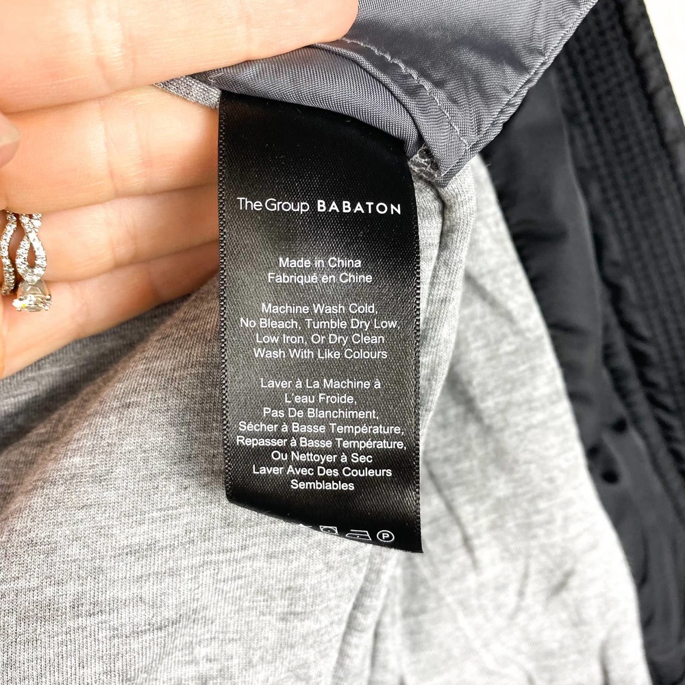 Aritzia The Group Babaton Gilman Sky Captain Black Bomber Jacket Size XS - Picture 9 of 12